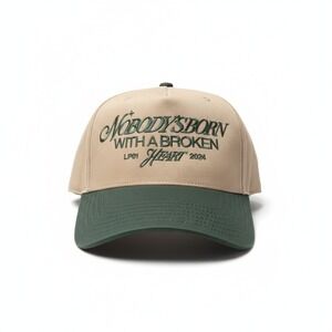 OTTO Cap "Nobody's Born With A Broken Heart" Snapback Hat Two Tone Luke Combs